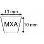 COURROIE TRAPEZOIDALE CRANTEE MX AX50 - XPA1300