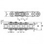 CHAINE SIMPLE ISO 06-B1 9,52 ELITE FLEXON