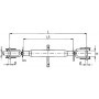 CHANDELLE REGLABLE EA450-600 24X2,5 T18 2CHAPES