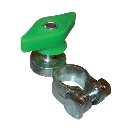 COSSE BATTERIE - VERTE M8 LAITON AVEC ECROU PAP.