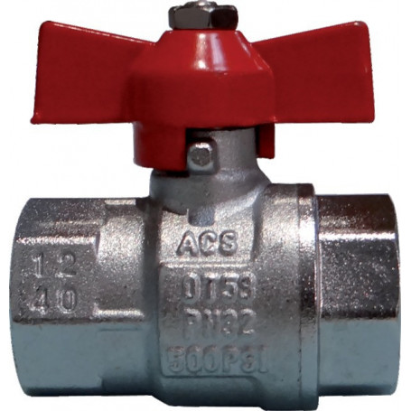 VANNE PAPILLON 1/4 TOUR F.F 20X27