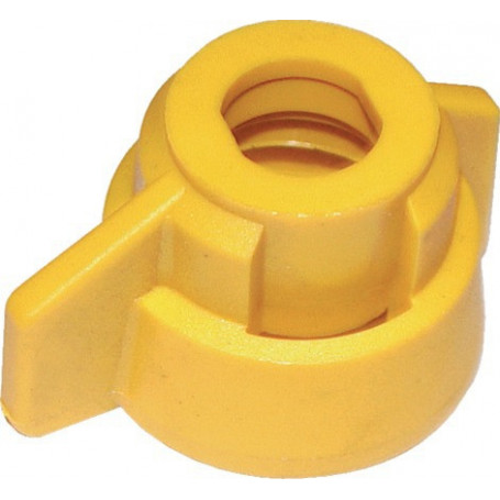 ECROU 1/4T POUR BUSE APE,EXA,AVI JAUNE (8)