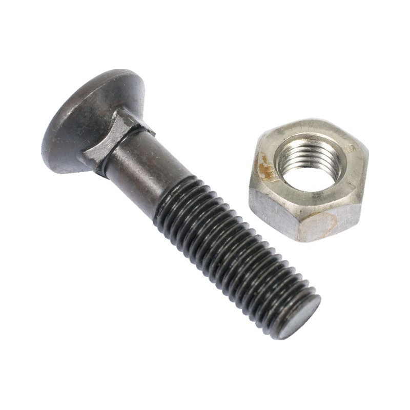 Lot de 12 boulons tête autofraisée plate acier zingué l.20 x diamètre 6