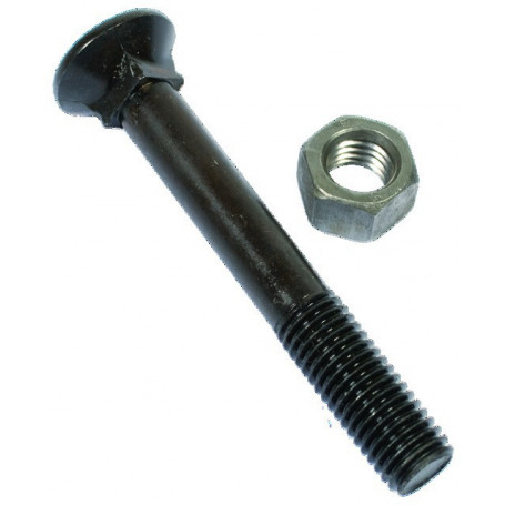 BOULON TETE FRAISEE COLLET CARRE 12X90 8.8 BRUT (BTE DE 25)