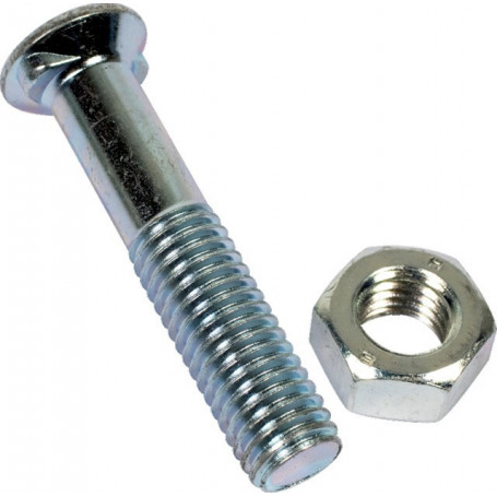 BOULON TETE FRAISEE 2E 12X60 8.8 ZINGUE (BOITE DE 25)