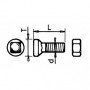 BOULON TETE FRAISEE COLLET CARRE 11X35 AD.DURO(BTE DE 25)
