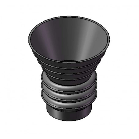 Entonnoir caoutchouc pour cône de remplissage 8"