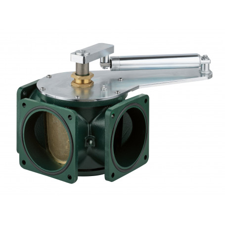 VANNE 3 VOIES 6" EQUIPEE VERIN HYDRAULIQUE