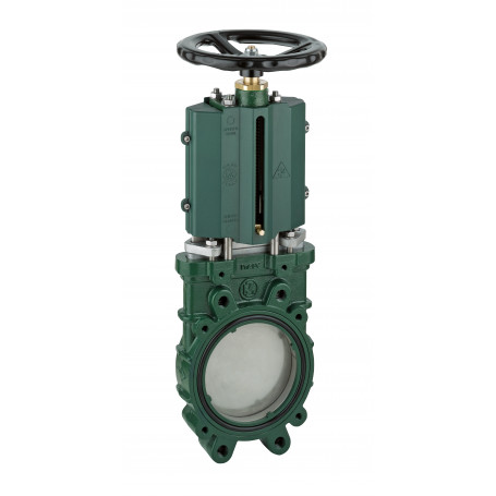 MZ Vanne à guillotine 8" lame INOX 8" PN10, sans vidange