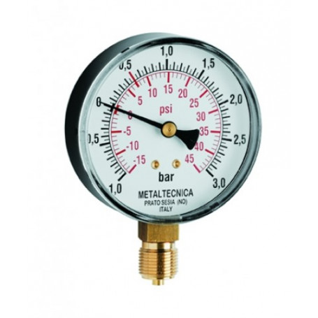 MANOMETRE SANS GLYCERINE Ø63 x 1/4"