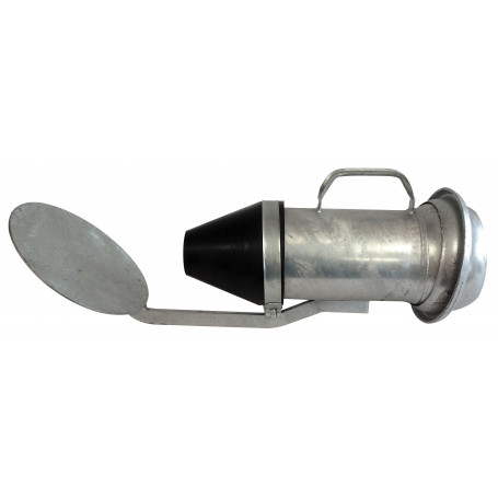 RACCORD MALEØ150 AVEC PELLE+POIGNEE+CONE CAO