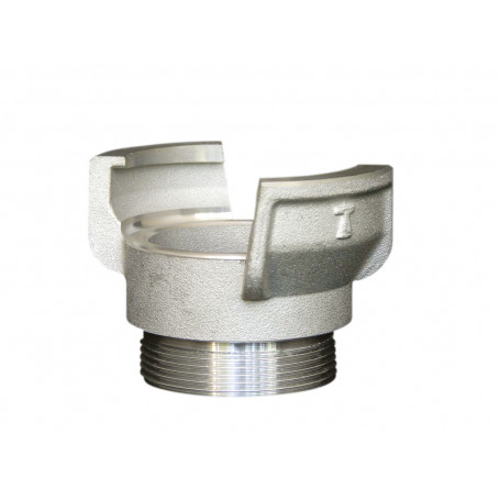 Raccord pompier alu DN65 fileté mâle 2" 1/2 sans verrou