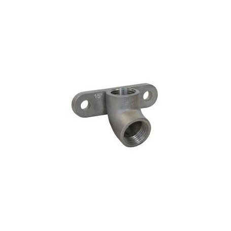 SUPPORT TETINE INOX -COUDEE A 15°