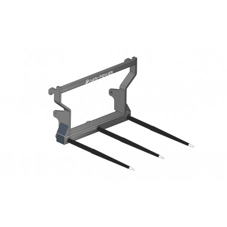 Pic botte frontal 3 dents percées attelage Euro