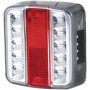 FEU ARRIERE CARRE 4 FONCTIONS LED ET 12V