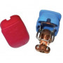 PAIRE DE CONNECTEURS BATTERIES QUICK POWER (1 ROUGE 1 BLEU)