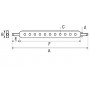 BARRE D'ATTELAGE LG 850 11 TROUS
