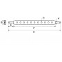 BARRE D'ATTELAGE LG765 9 TROUS
