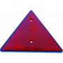 Catadioptre triangulaire rouge réfléchissant à 2 trous