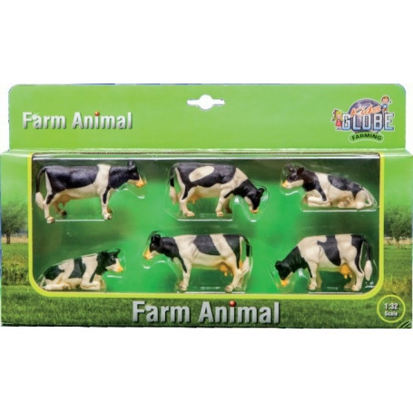 SET DE 6 VACHES DEBOUTS ET COUCHEES