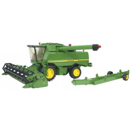 MOISSONNEUSE JOHN DEERE T670I+CHARIOT COUPE