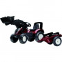 TRACTEUR VALTRA S4, PELLE ET REMORQUE