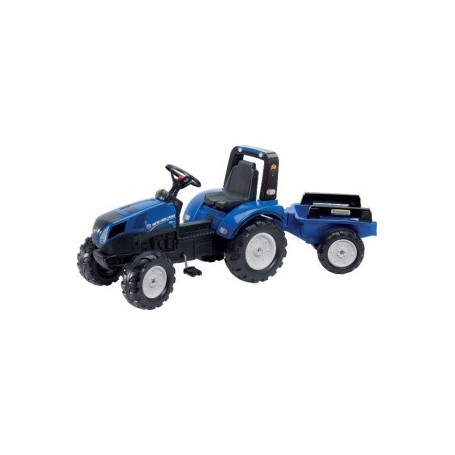 TRACTEUR NH T8 AVEC REMORQUE