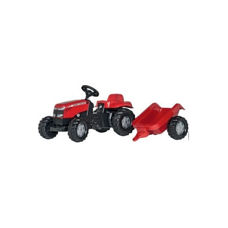 TRACTEUR ROLLYKID MASSEY FERGUSON AVEC REMORQUE RT012305 2 1/2+