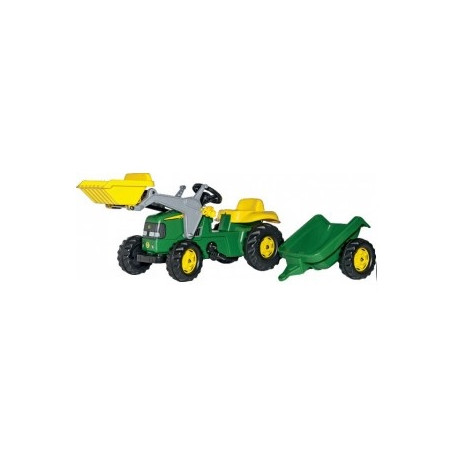 TRACTEUR JOHN DEERE +CHARGEUR +REMORQUE