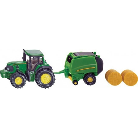 TRACTEUR JOHN DEERE AVEC PRESSE