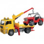 CAMION DEPANNAGE+PORTIQUE+JEEP- MAN BRUDER