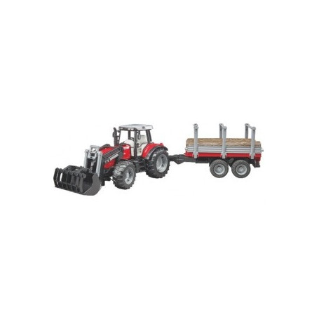 TRACTEUR MASSEY 7480 CHARGEUR ET REMORQUE
