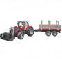 TRACTEUR MASSEY 7480 CHARGEUR ET REMORQUE