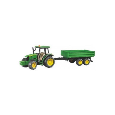 TRACTEUR JOHN DEERE 5115M AVEC REMORQUE