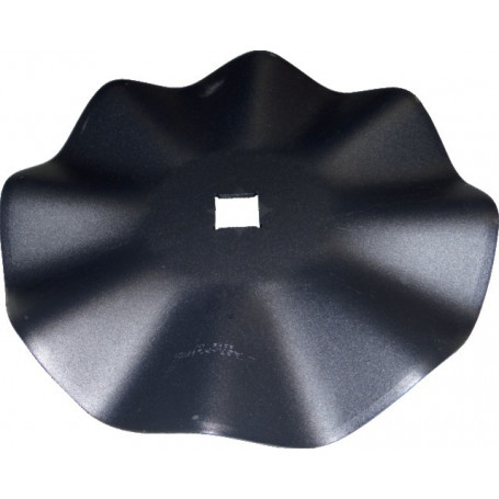 DISQUE GAUFRE Ø510X5 8 ONDULATIONS TROU CARRE 41 AGRIPOWER