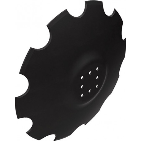 DISQUE CRENELE FOND PLAT Ø560X5 8 TROUS AD.AGRISEM AGRIPOWER