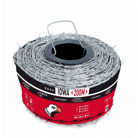 Ronce EUROPE type IOWA acier galva riche - 2.7X4X10 - bobine 200 m