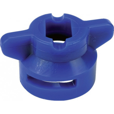 ECROU HARDI BLEU 8MM ERGOTS FINS