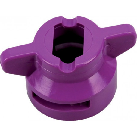 ECROU HARDI LILAS 8MM ERGOTS FINS