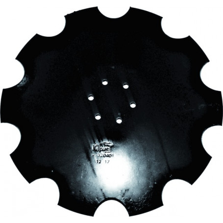 Disque de déchaumage crénelé Ø514 ép.5, perçage 6 trous adapt. VOGEL NOOT