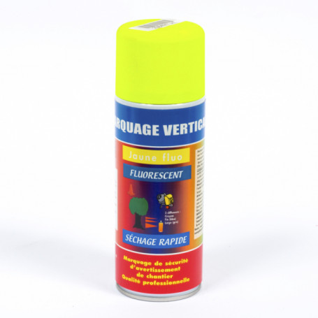 PEINTURE JAUNE FLUO MARQUAGE VERTICAL AEROSOL 400ML