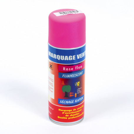 PEINTURE ROSE FLUO MARQUAGE VERTICAL AEROSOL 400ML