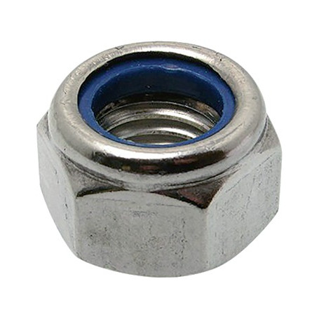 Ecrou hexagonal frein nylon d.16mm zingue 10.9 (boite de 25)