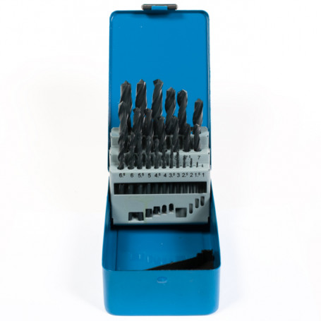 FORETS 1-13MM METAUX STD PAR 1/2 COFFRET 25P