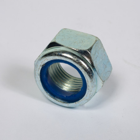 Ecrou frein nylon d.16mm zingue 10.9 pas 150 (boite de 50)