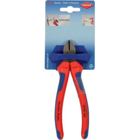 PINCE COUPANTE DIAGONALE/CARTE KNIPEX BI MATIERE 160MM