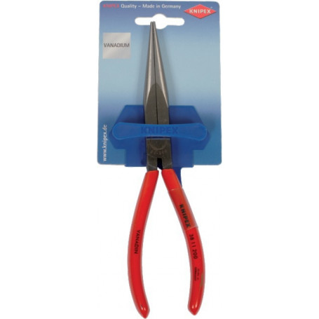 PINCE BEC PLAT MECA SUR CARTE KNIPEX GAINEE ROUGE 200MM