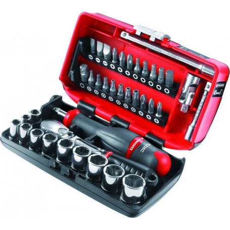 COFFRET DOUILLES ET EMBOUTS 1/4 38P - RL.NANO1PB