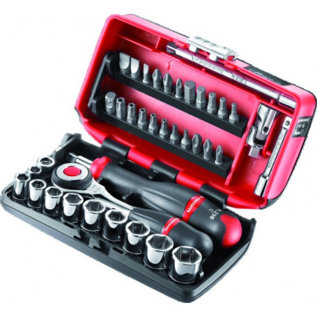 COFFRET DOUILLES 1/4 INCH-6PT R.360NANO-U1