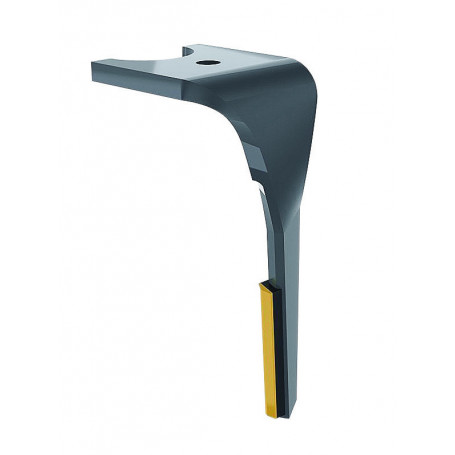 Dent de herse 3 plaquettes carbure fuyante adaptable KUHN K2500100 droite